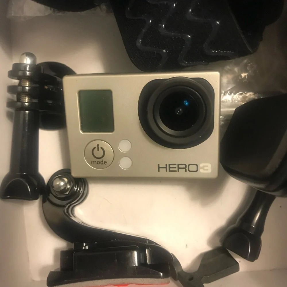 GO PRO HERO ACTION CAMERA W/LOADS OF ACCESSORIES. Some never used, see all pics.